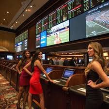 Layout meja baccarat dengan pilihan taruhan Pemain, Bankir, Seri Meja baccarat Spadegaming menampilkan area taruhan untuk Pemain, Bankir, dan Seri